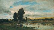 French River Scene Charles Francois Daubigny